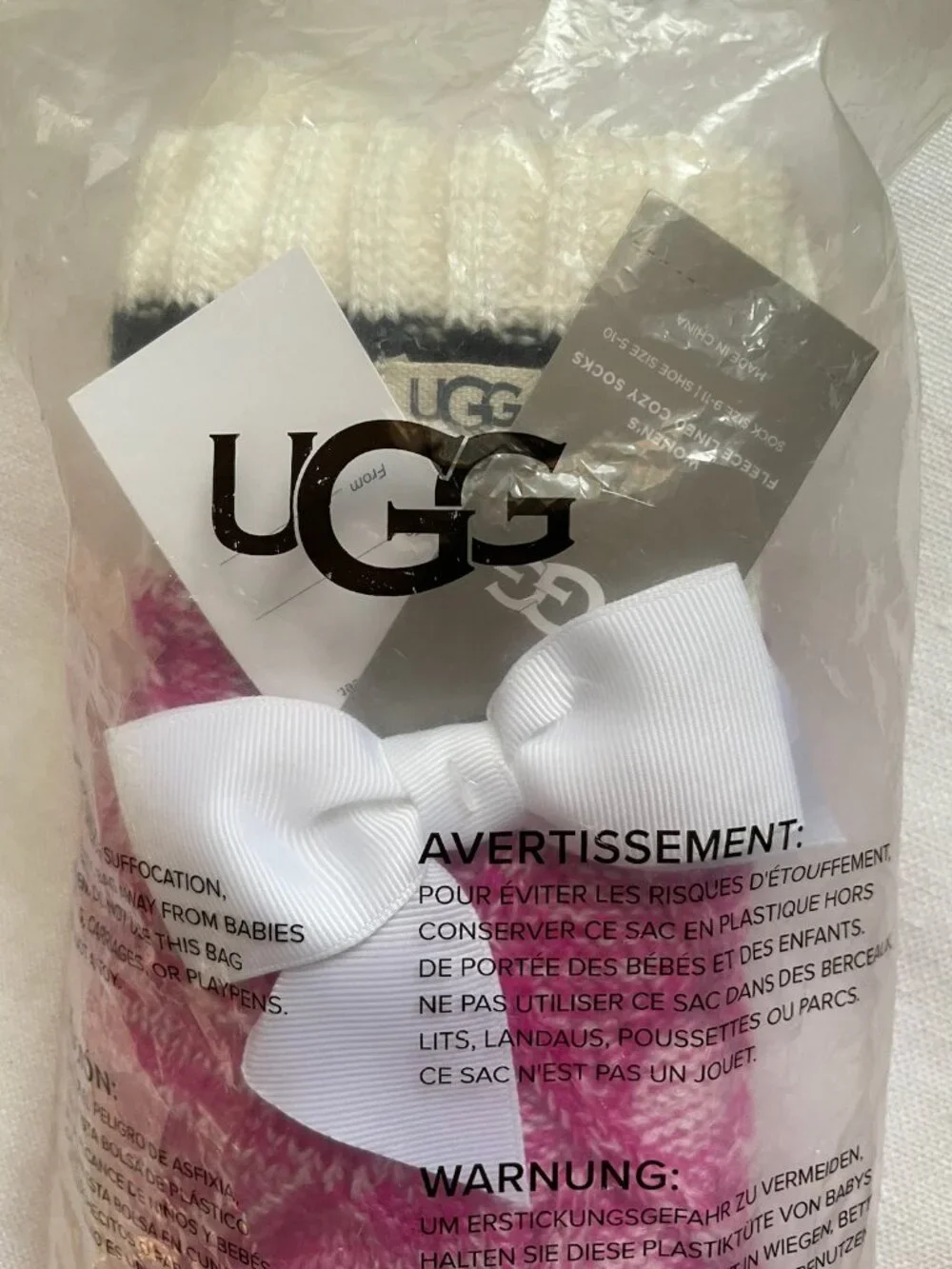 NWT UGG Deedee Sherpa Fleece Lined Quarter Slipper Socks/booties